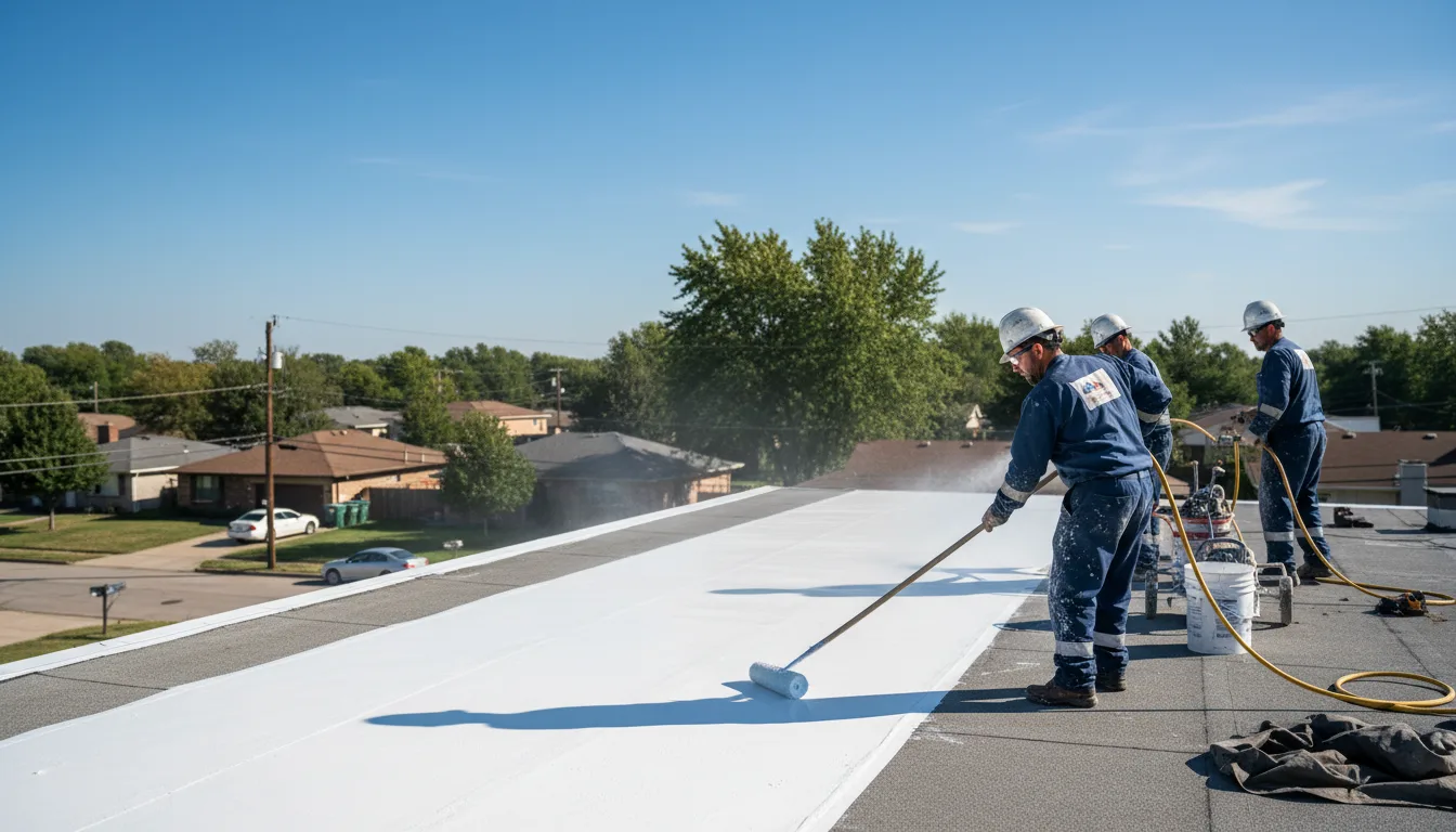 Commercial roof coating in Ladonia, TX near me